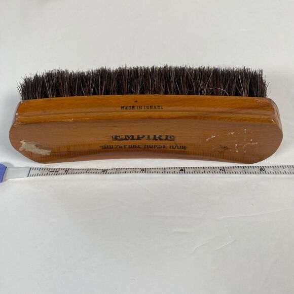 Empire 100% Pure Horse Hair Shoe Shine Brush Made in Israel Vintage Wooden - Picture 6 of 7